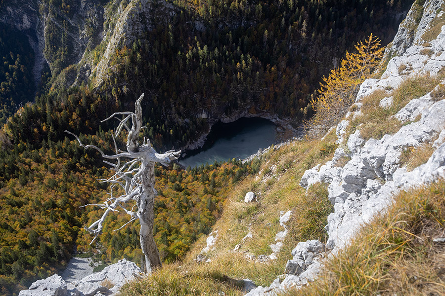 Črno jezero
Črno jezero s poti na R%igelj.
Ključne besede: črno jezero rigelj