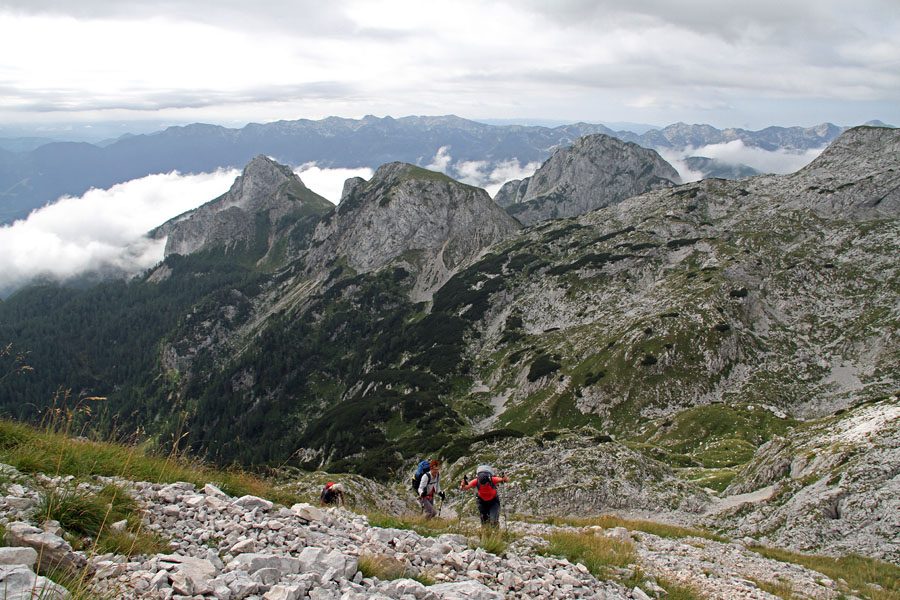 Na Mišelj vrh
Na Mišelj vrh z Mišeljske doline. Zadaj so Jezerski in Prevalski Stog in Ogradi.
Ključne besede: mišelj vrh mišeljska dolina jezerski prevalski stog ogradi