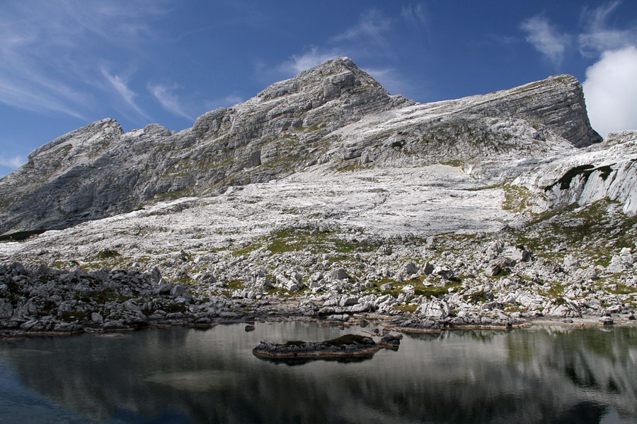 Zeleno jezero III.
Zeleno jezero z Lepim špičjem.
Ključne besede: lepo veliko malo špičje zeleno jezero dolina triglavskih jezer