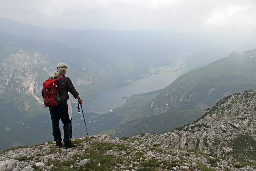 Na meglenem Bohinjskemu Migovcu
Brane bi šel pa kar plavat.
Ključne besede: bohinjski migovec bohinjsko jezero